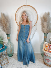 Load image into Gallery viewer, American Sweetheart Denim Maxi Dress

